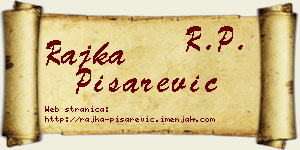 Rajka Pisarević vizit kartica